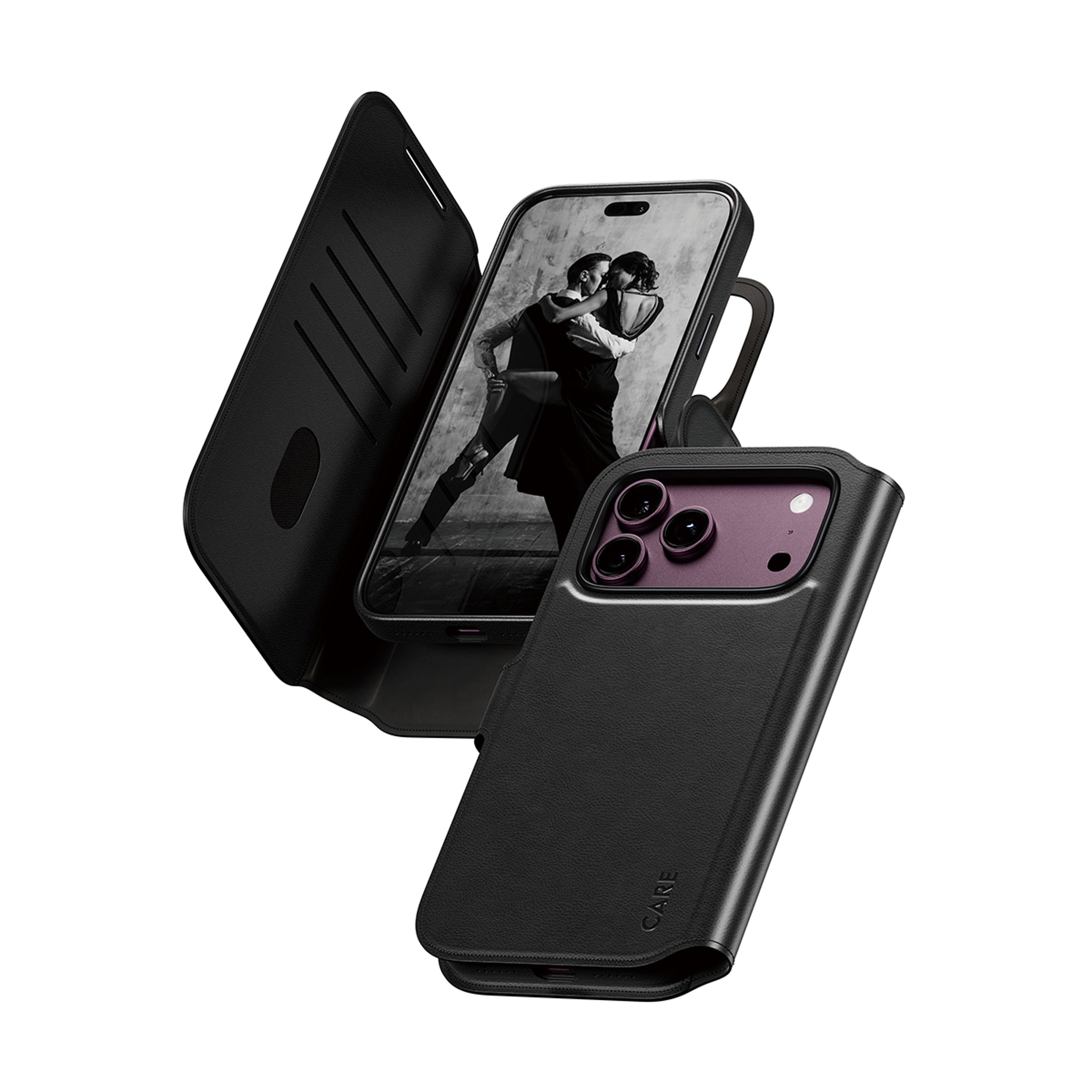 CARE™ by PanzerGlass® Tango 2-in-1 Wallet Case Schwarz m. MagSafe iPhone 18 Pro Max | 17 Pro Max